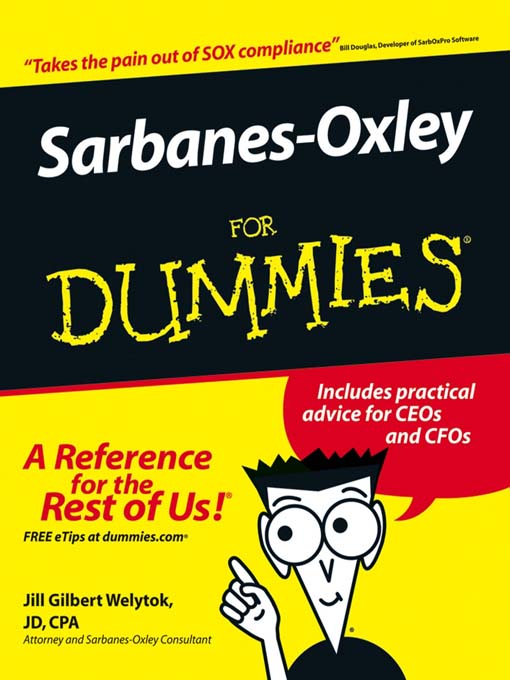 Cover image for Sarbanes-Oxley For Dummies